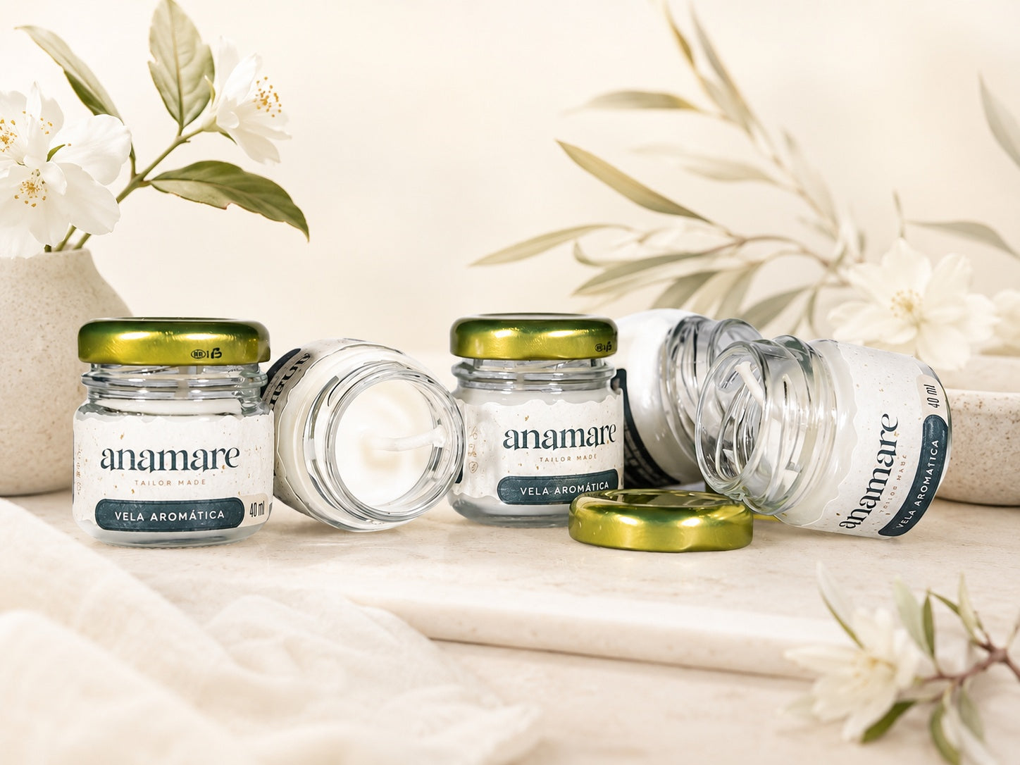 Vela Aromática | Chá Branco | Petit